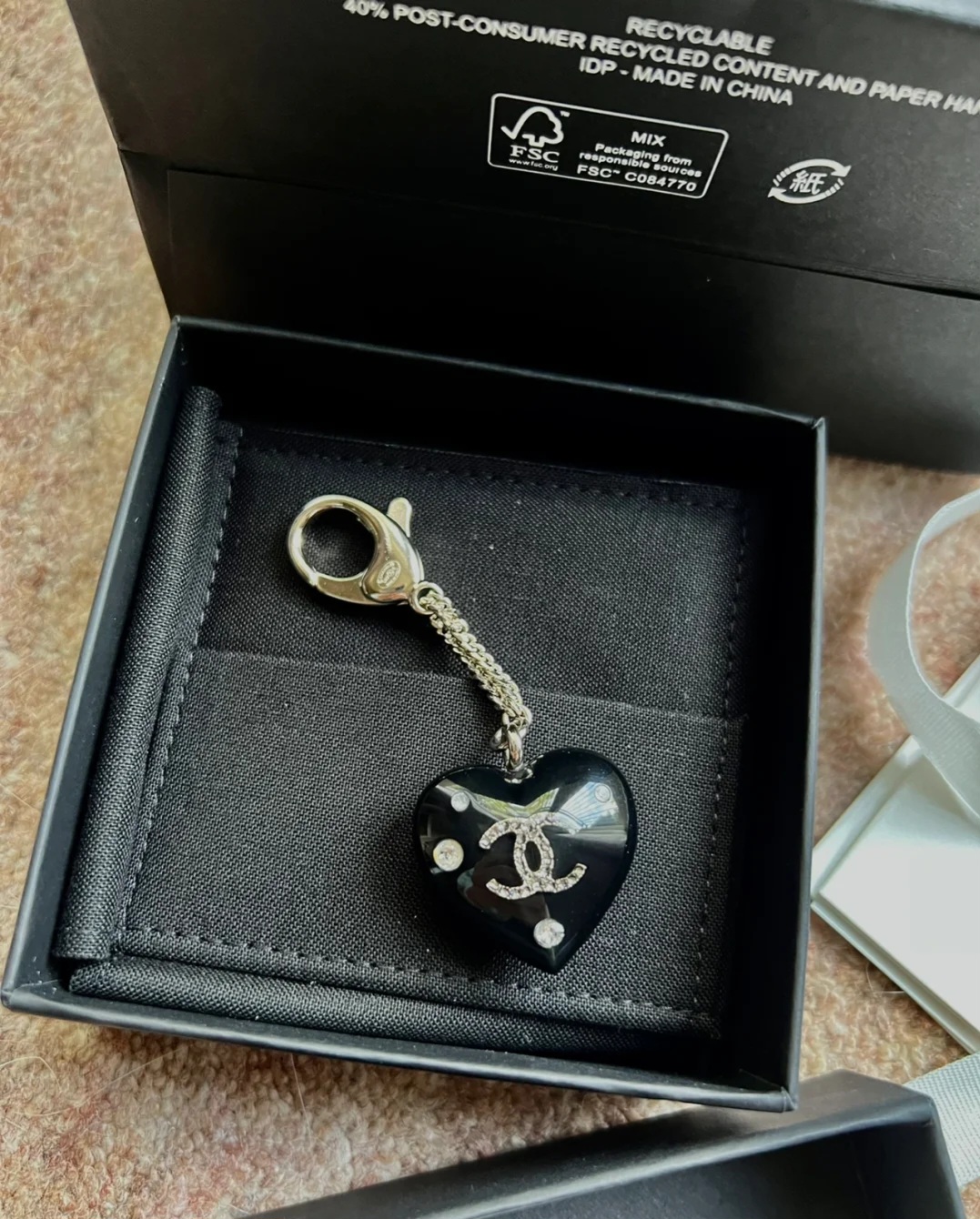 Chanel key ring chain