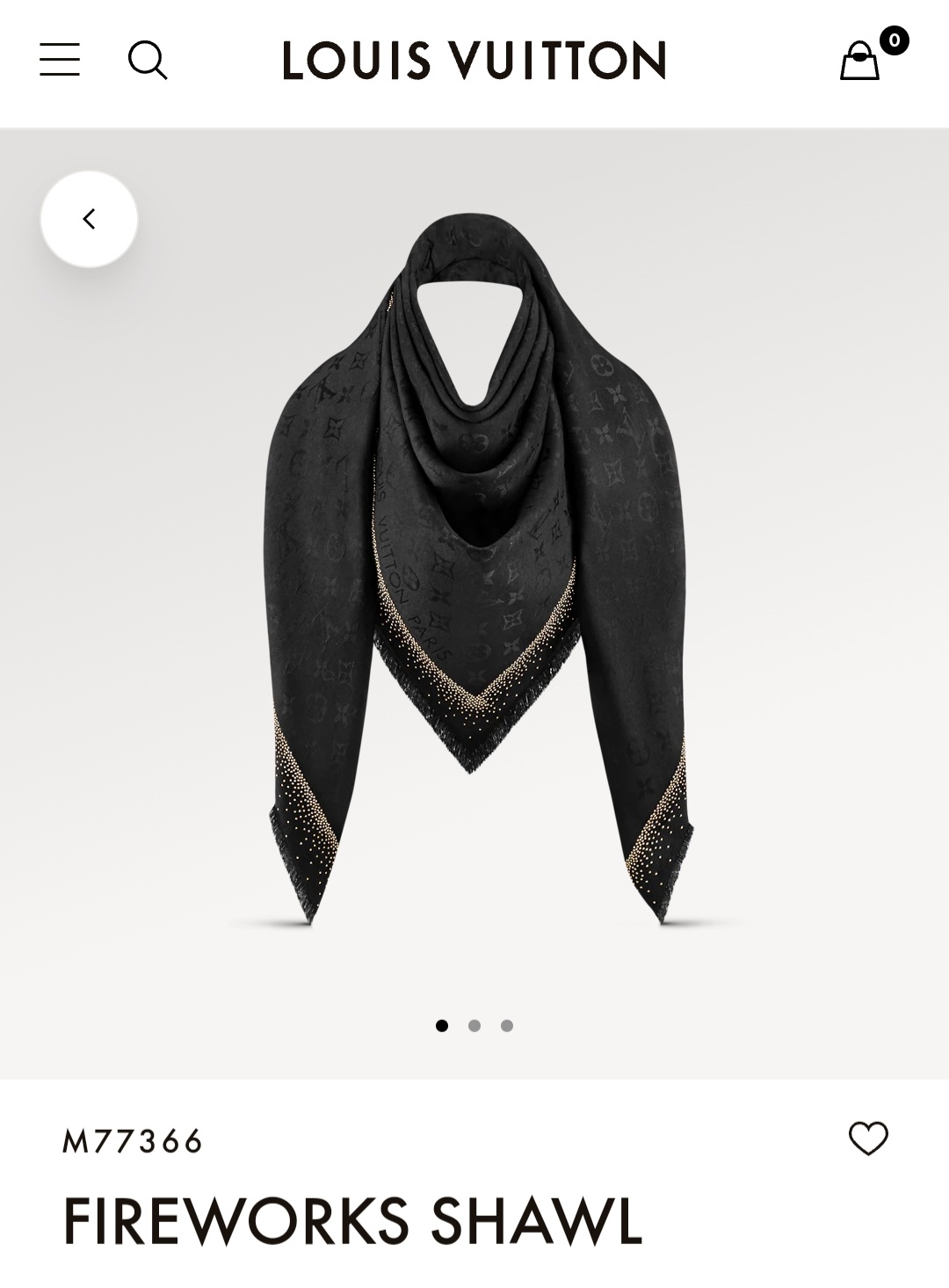 LV shawl scarf