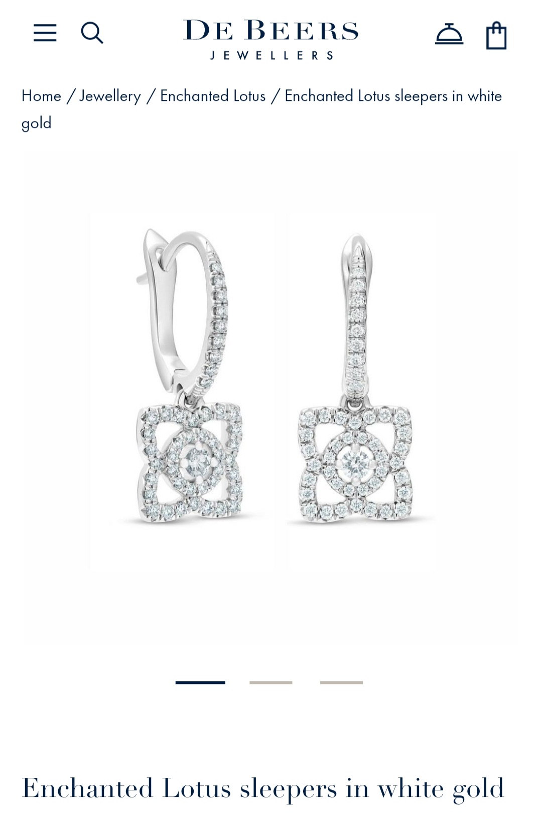 De Beers earrings