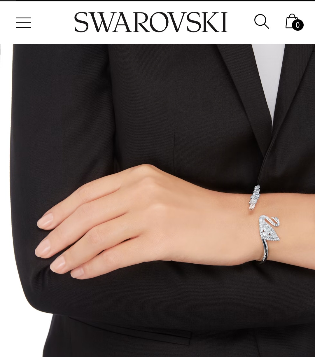 Swarovski open bangle