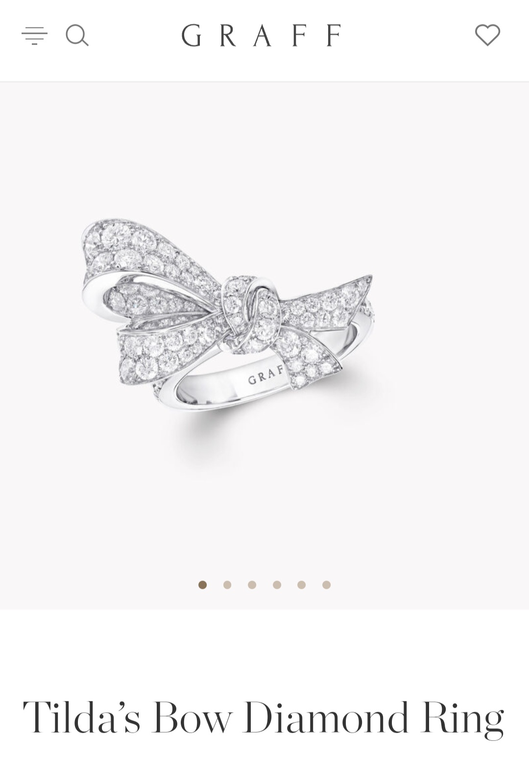 Graff tilda bow ring