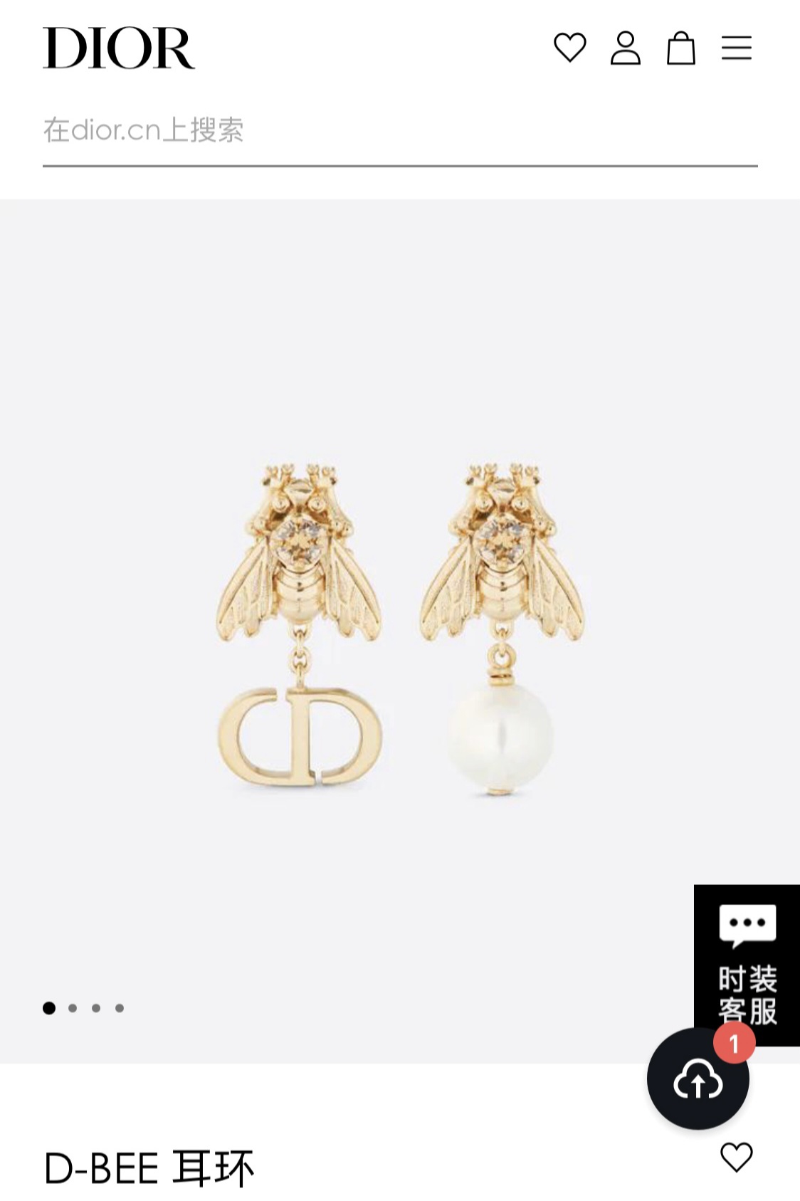 Dior D-Bee earrings