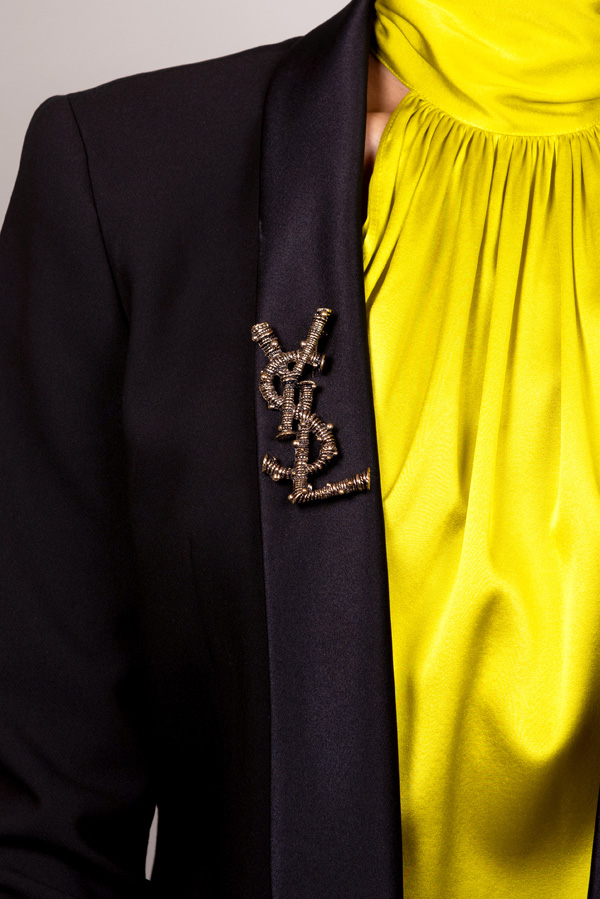 YSL brooch pin