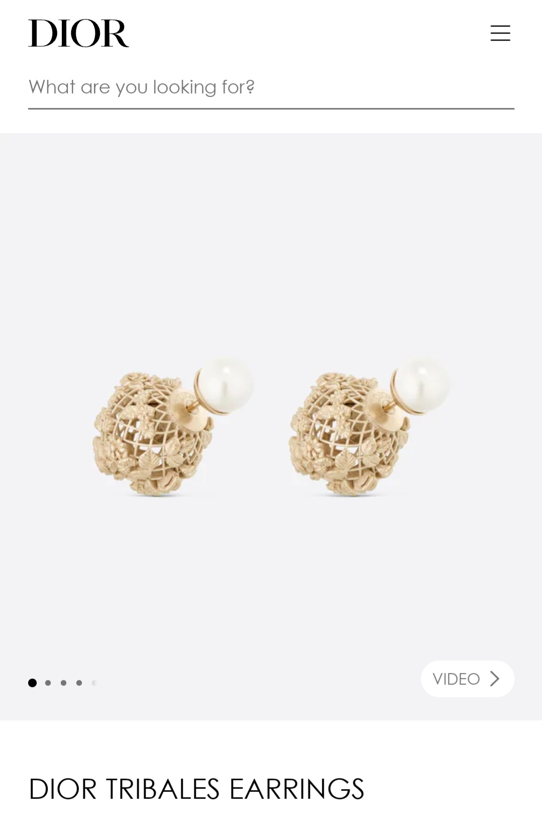 DIOR TRIBALES earrings