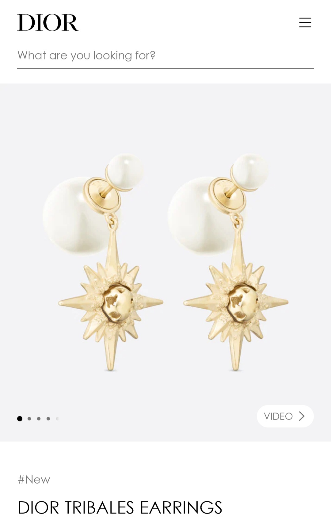 DIOR TRIBALES earrings