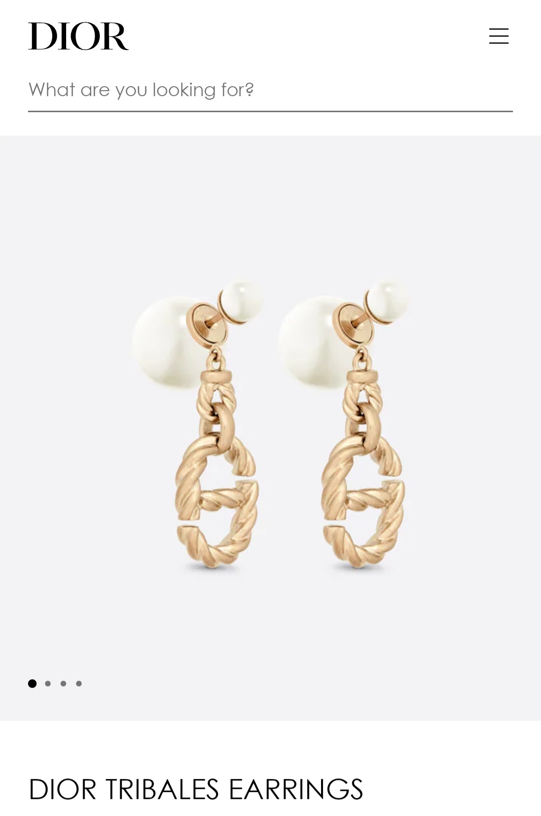 DIOR TRIBALES earrings