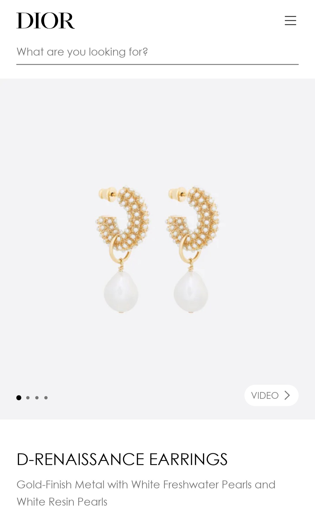 Dior earrings