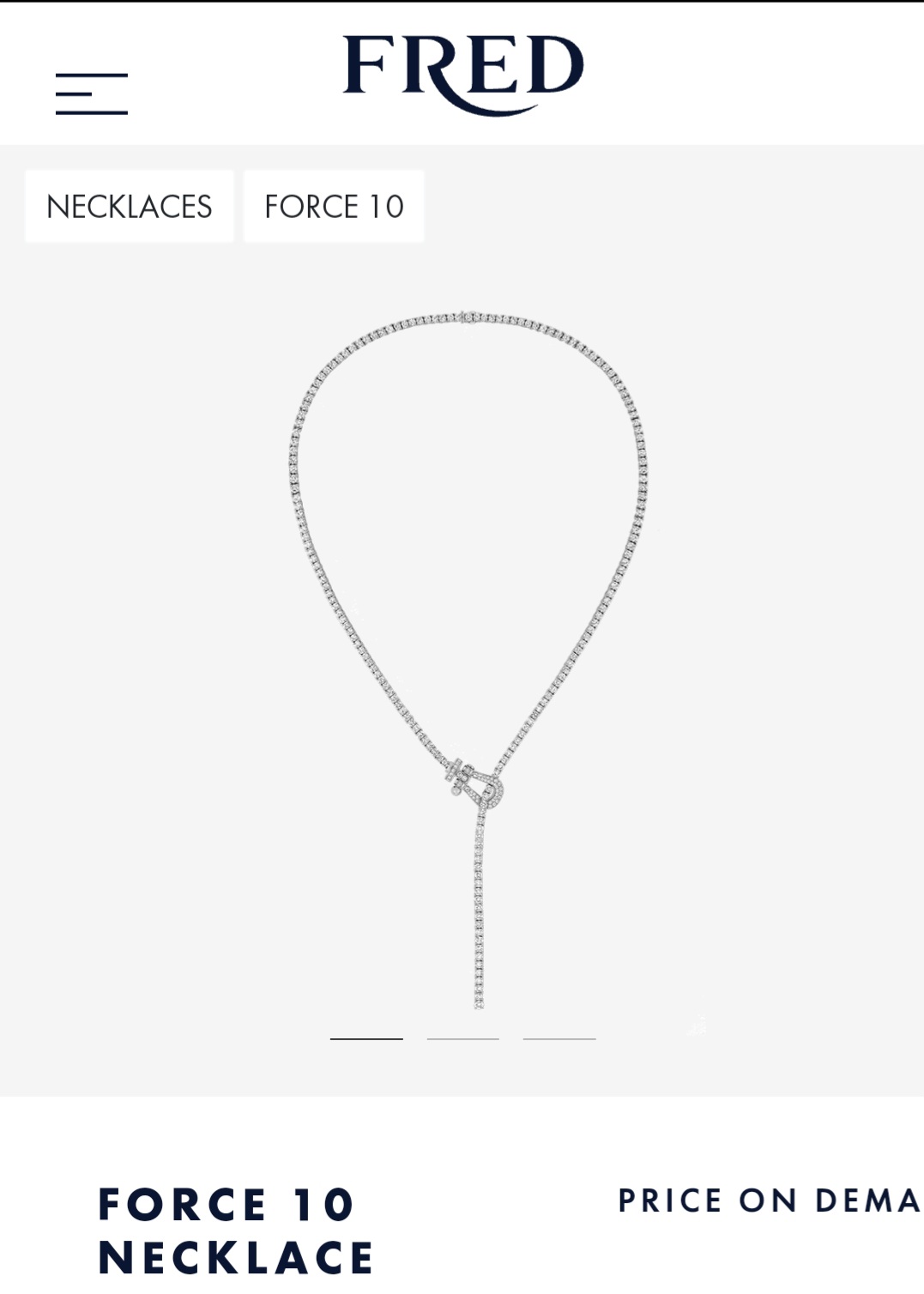 Fred FORCE 10 necklace