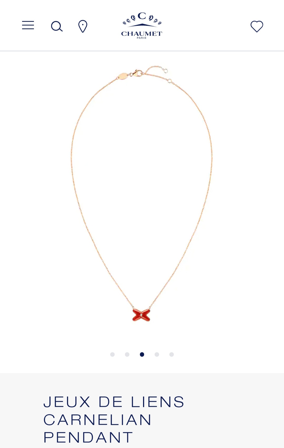 Chaumet Jeux de Liens Pendant Necklace2