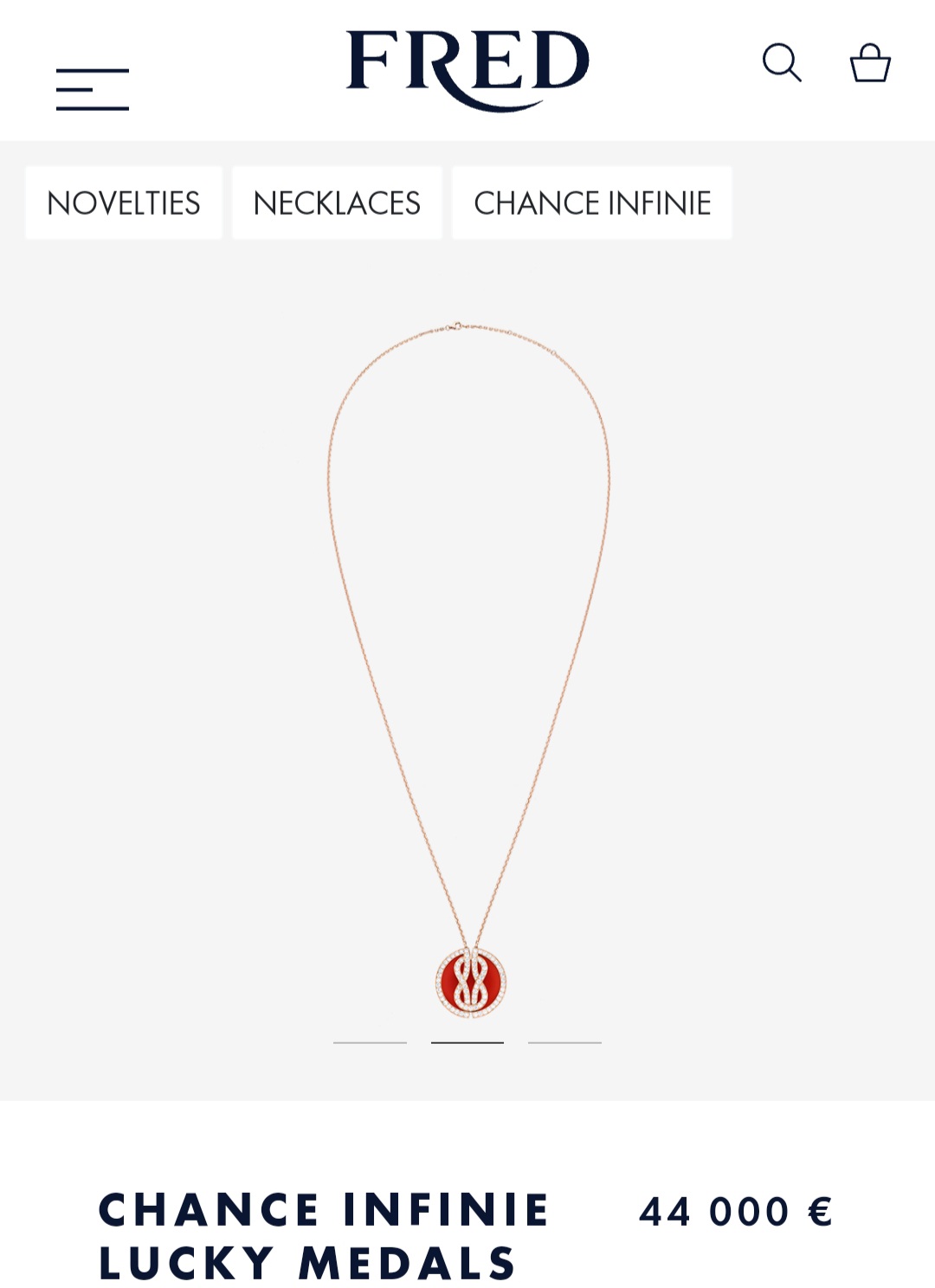 Fred Chance Infinie Lucky Medals necklace