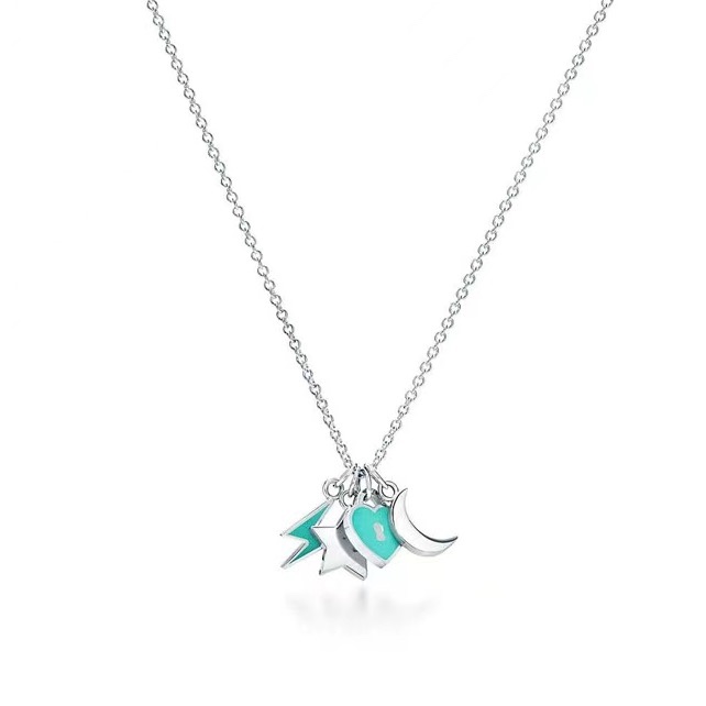 Tiffany & Co Love Notes Keepsake Dangle Pendant necklace