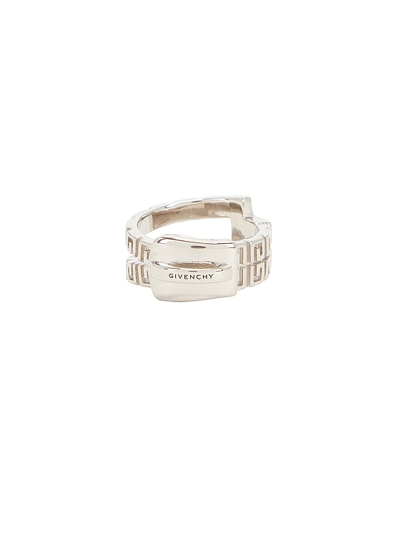 GIVENCHY G Zip Silvery Ring