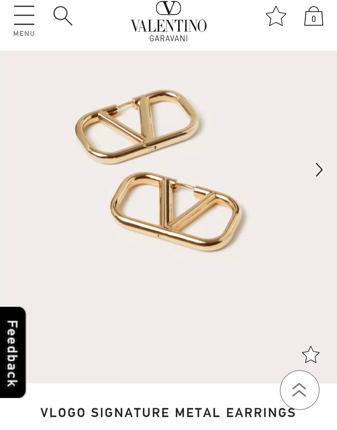 Valentino VLOGO SIGNATURE METAL earrings