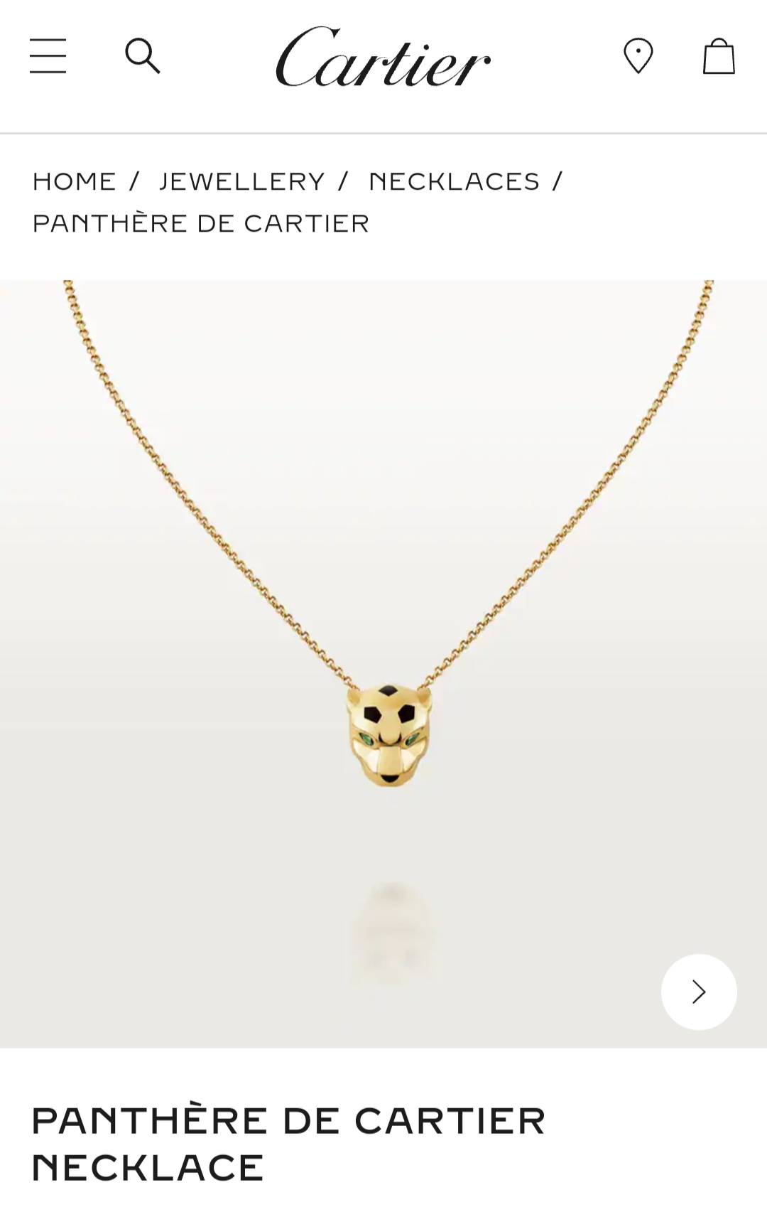 Cartier PANTHÈRE DE CARTIER NECKLACE