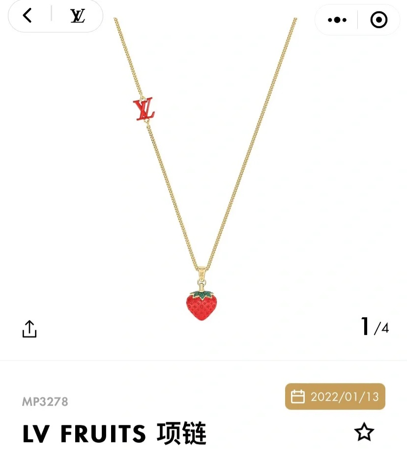 LV Fruits necklace