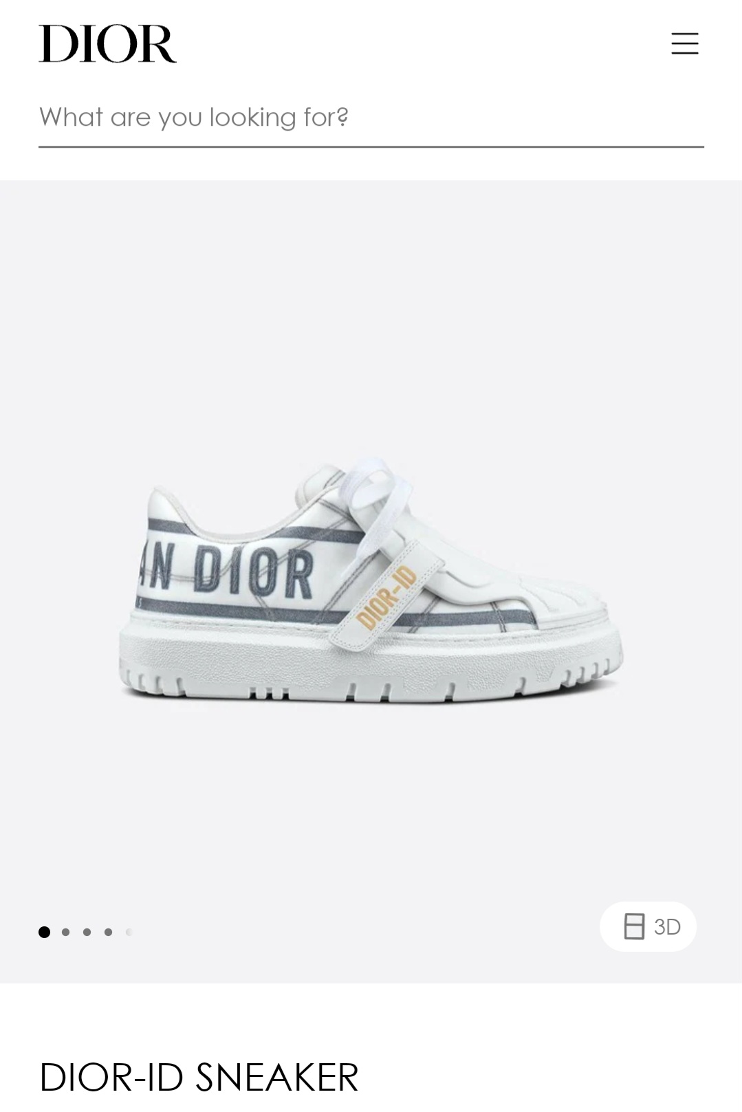 DIOR-ID SNEAKER shoe