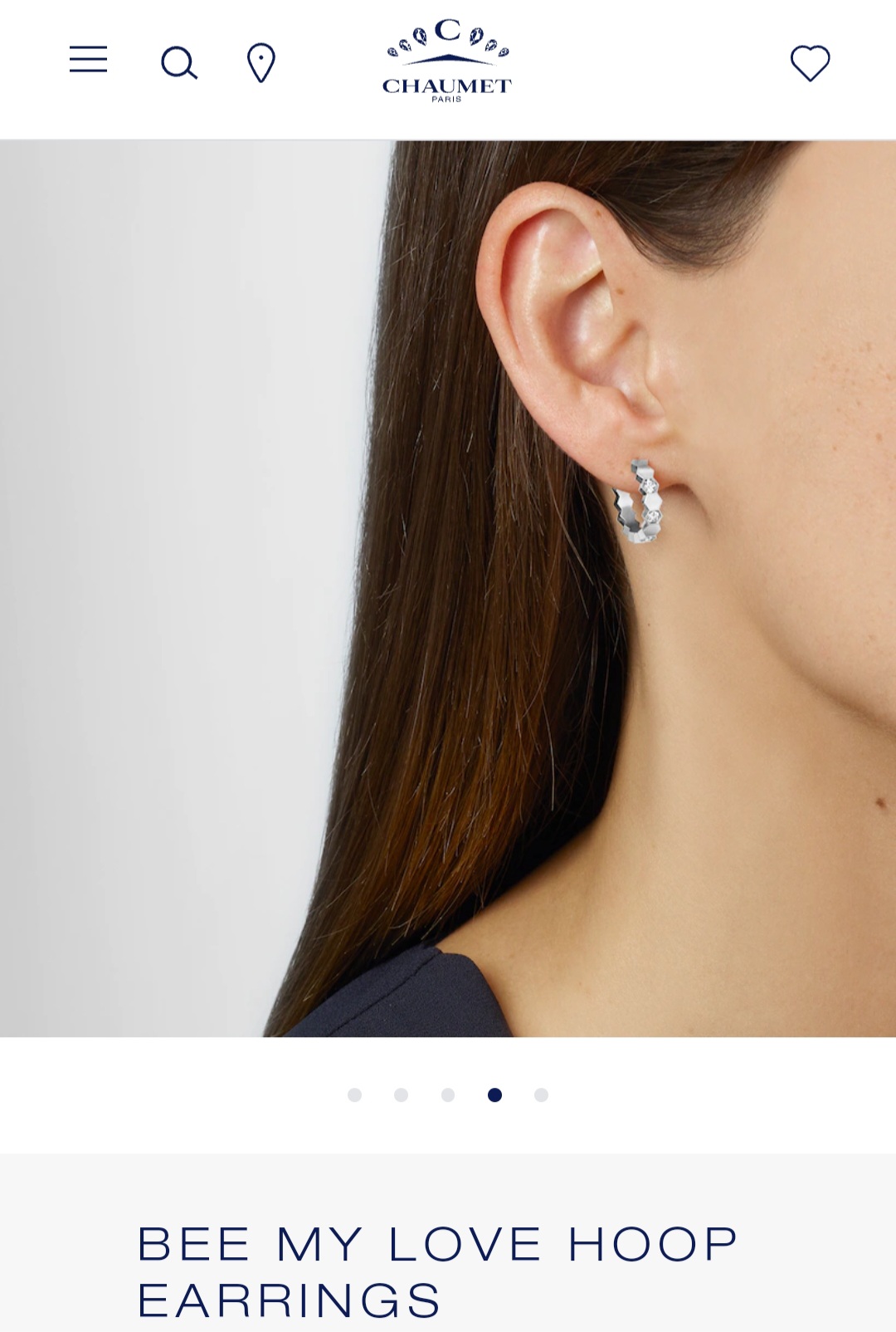 Chaumet Bee My Love Hoop earrings