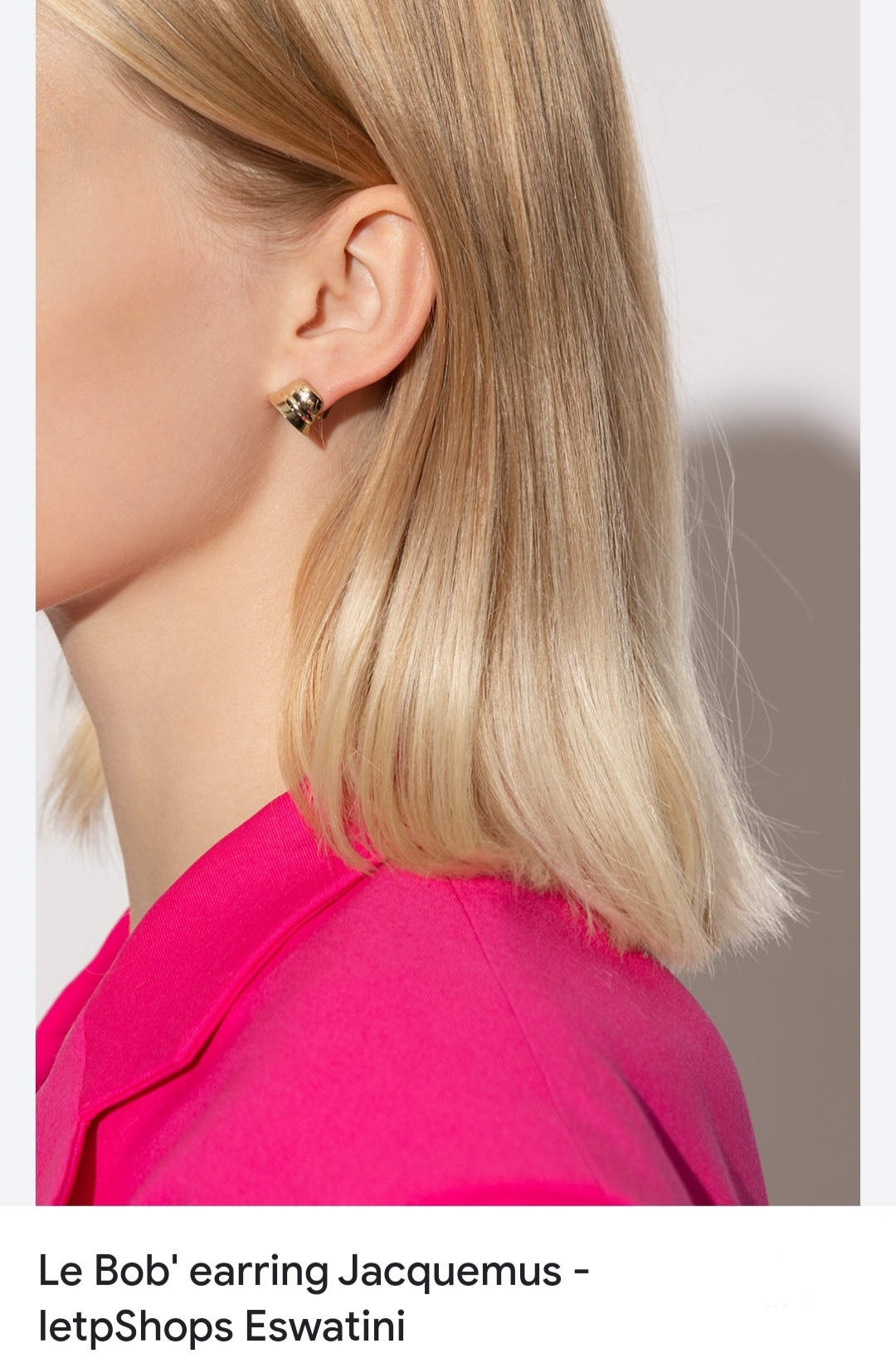 Jacquemus ‘Le Bob ’ mono  earrings