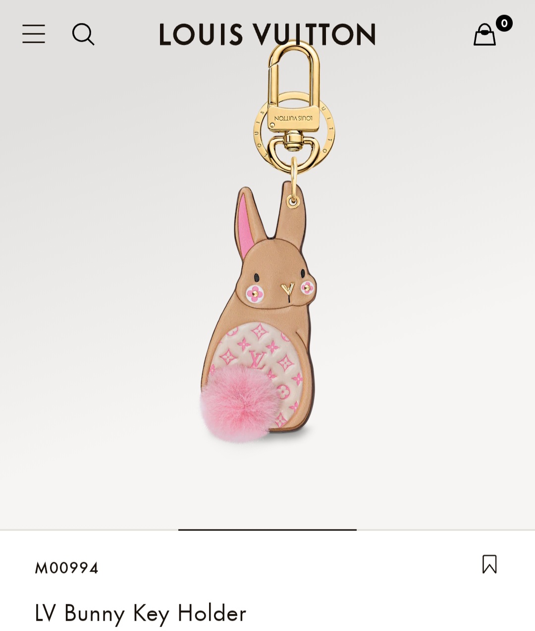 LV Bunny Key Holder keychain