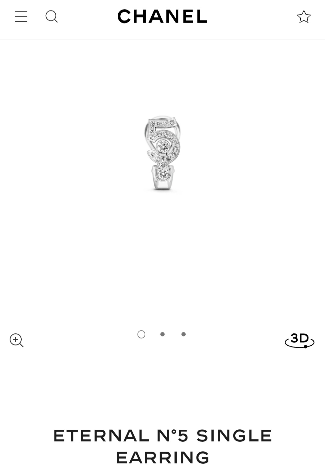 Chanel Eternal N°5  earrings