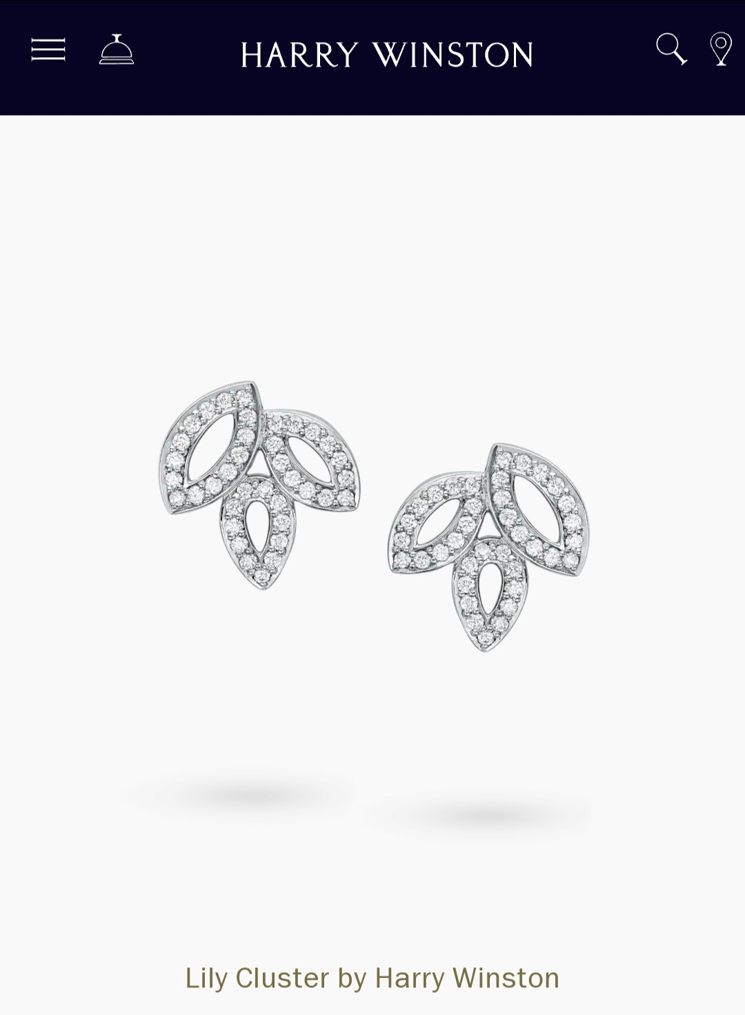 HARRY WINSTON Lily cluster earrings