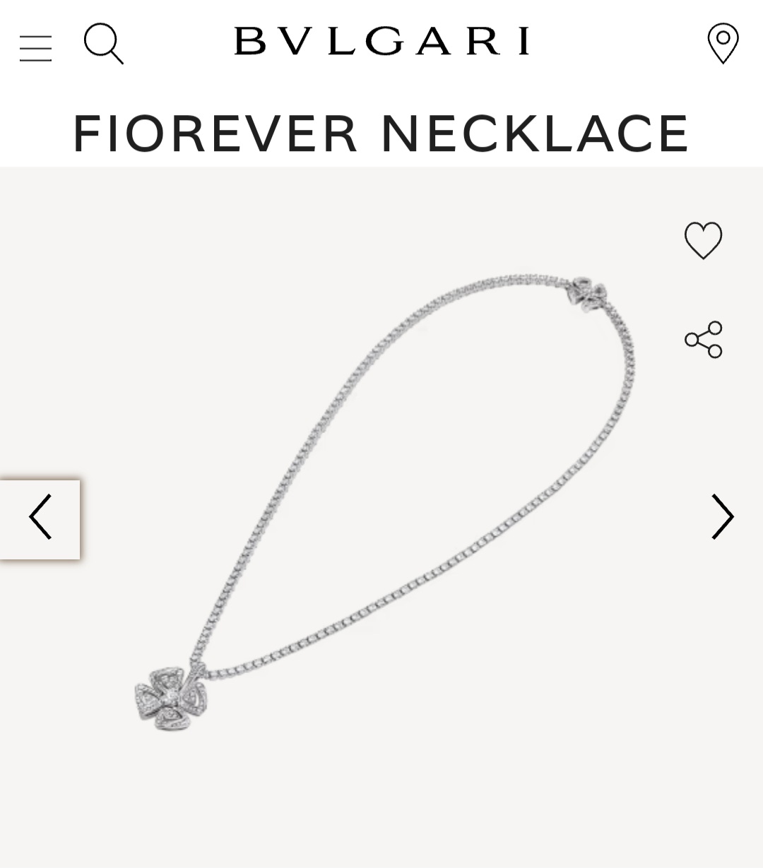 Bvlgari Fiorever necklace