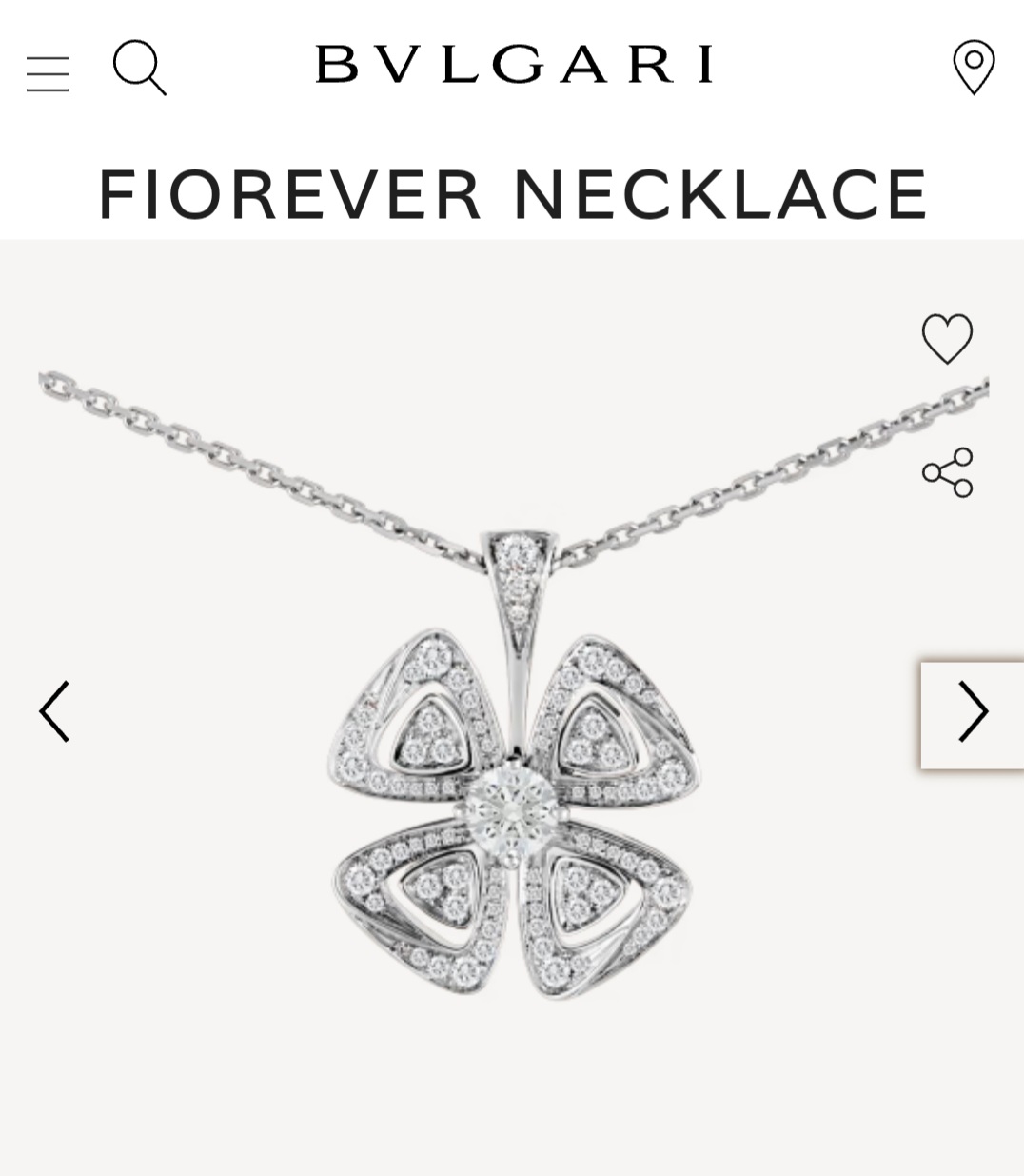 Bvlgari Fiorever necklace