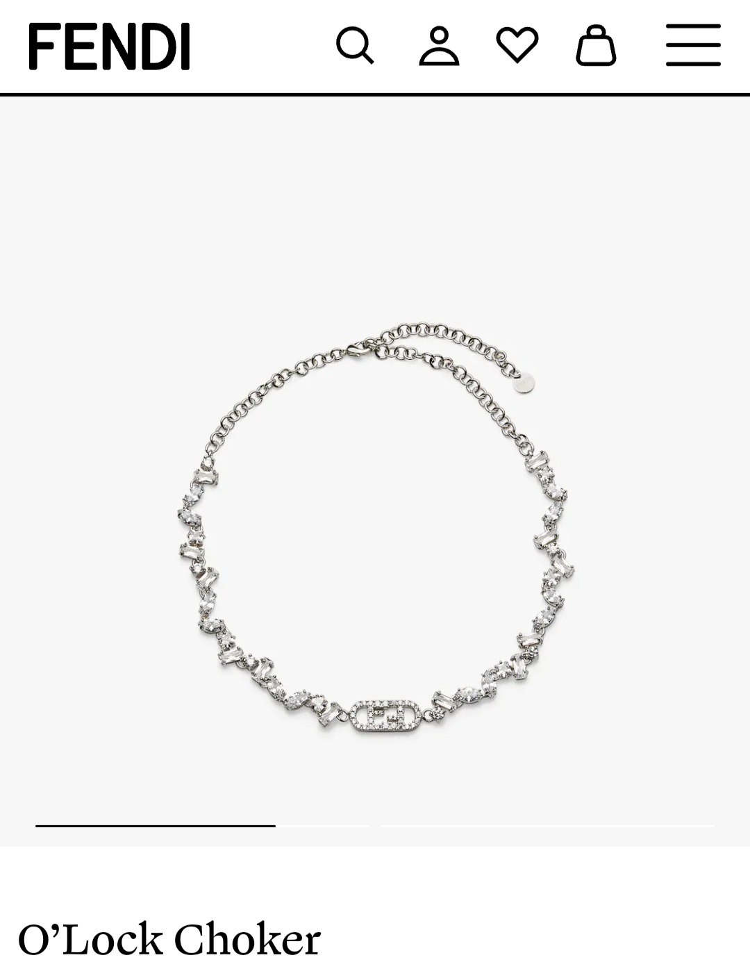 Fendi O’Lock choker necklace