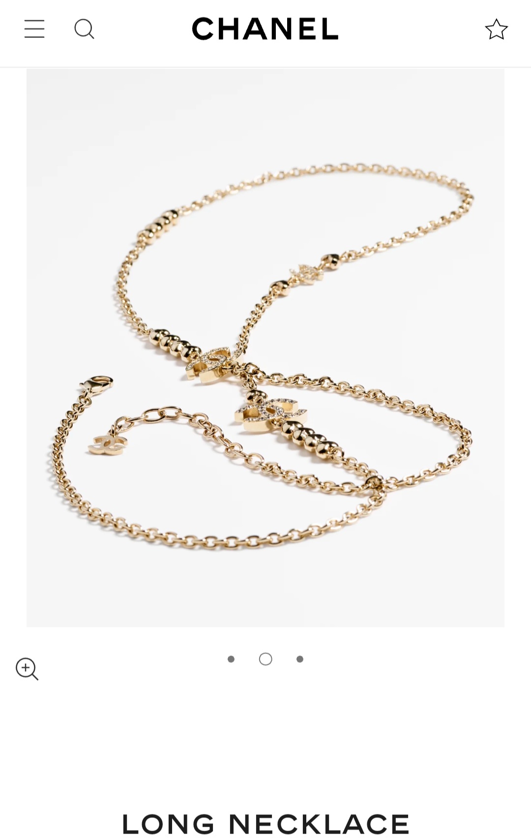 Chanel long necklace