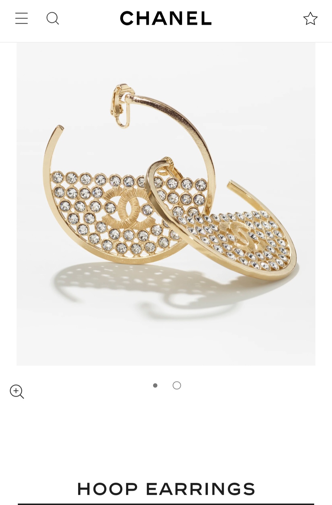 Chanel hoop earrings