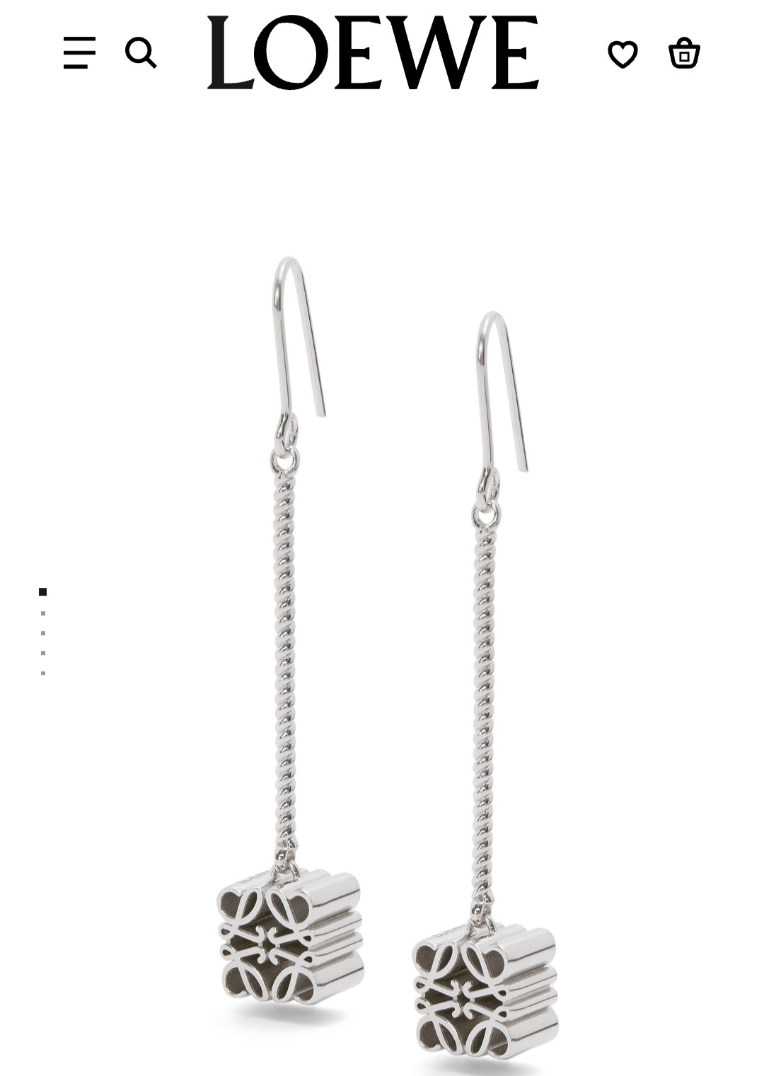 Loewe anagram drop earrings