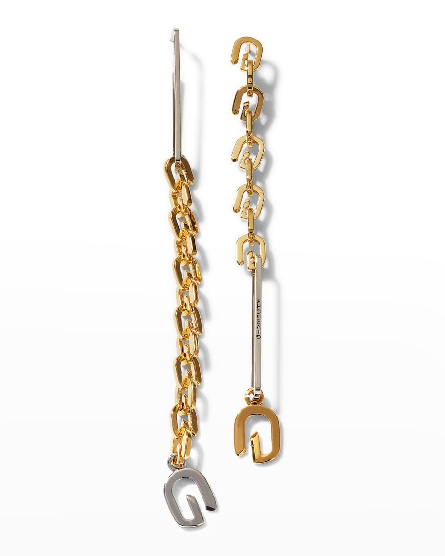 Givenchy G-Link mixed pendant earrings