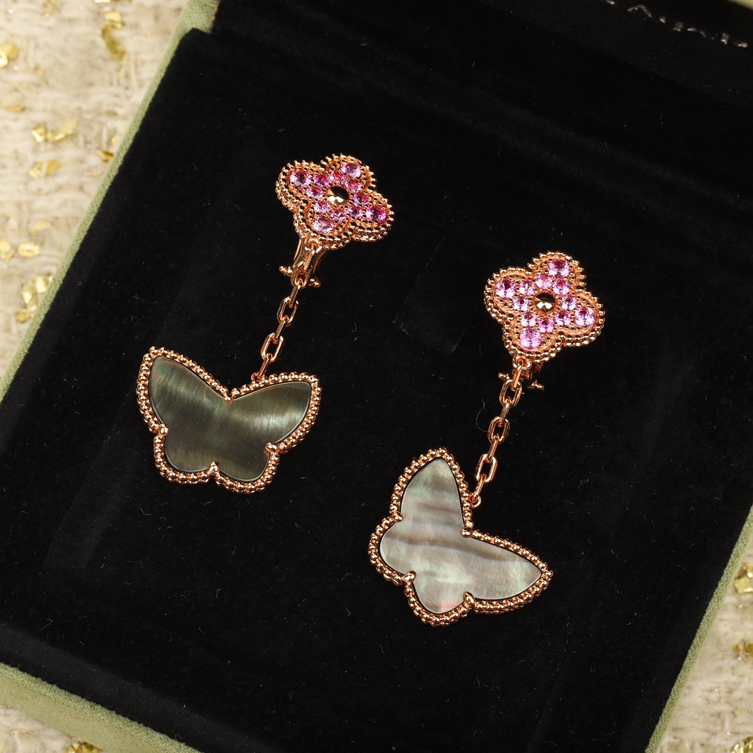 VCA Lucky Alhambra earrings 2 motifs