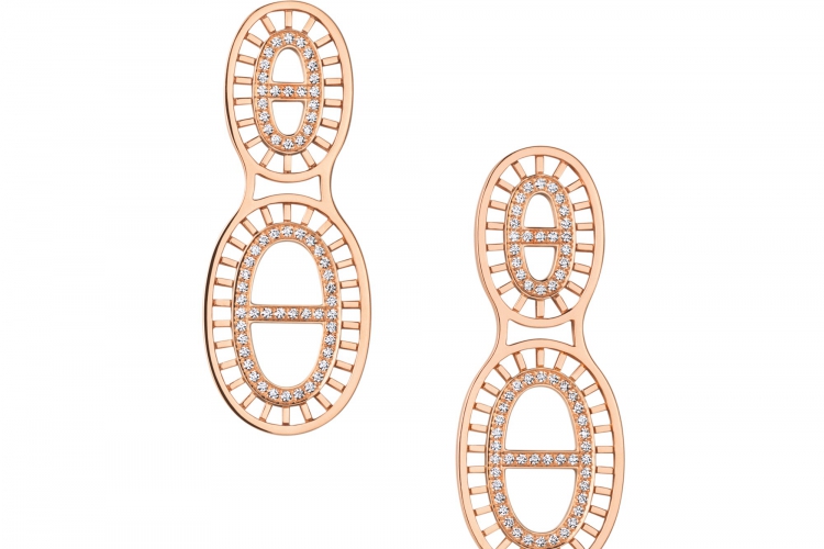 Hermes Chaine d’Ancre Divine large model earrings