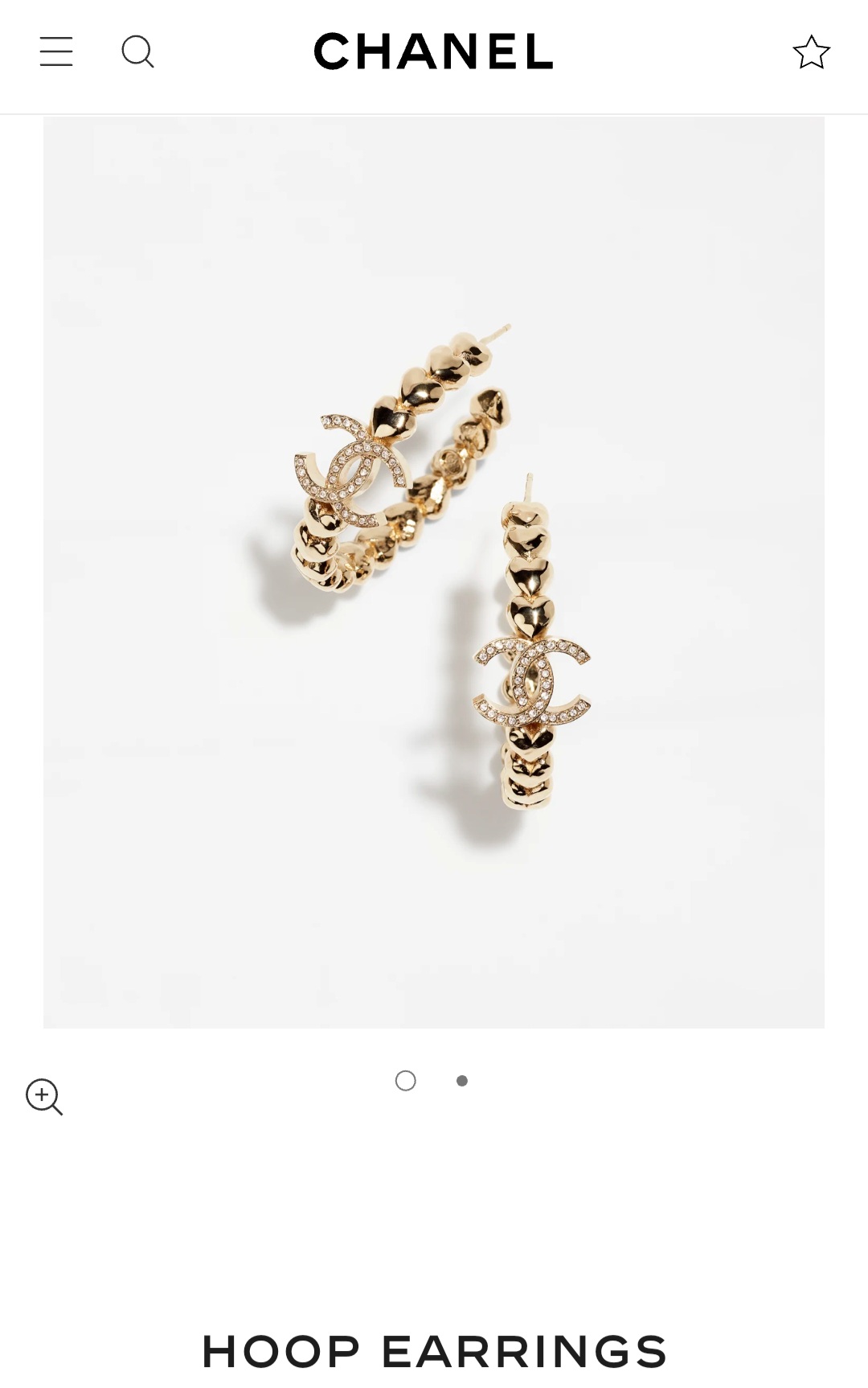 Chanel hoop earrings