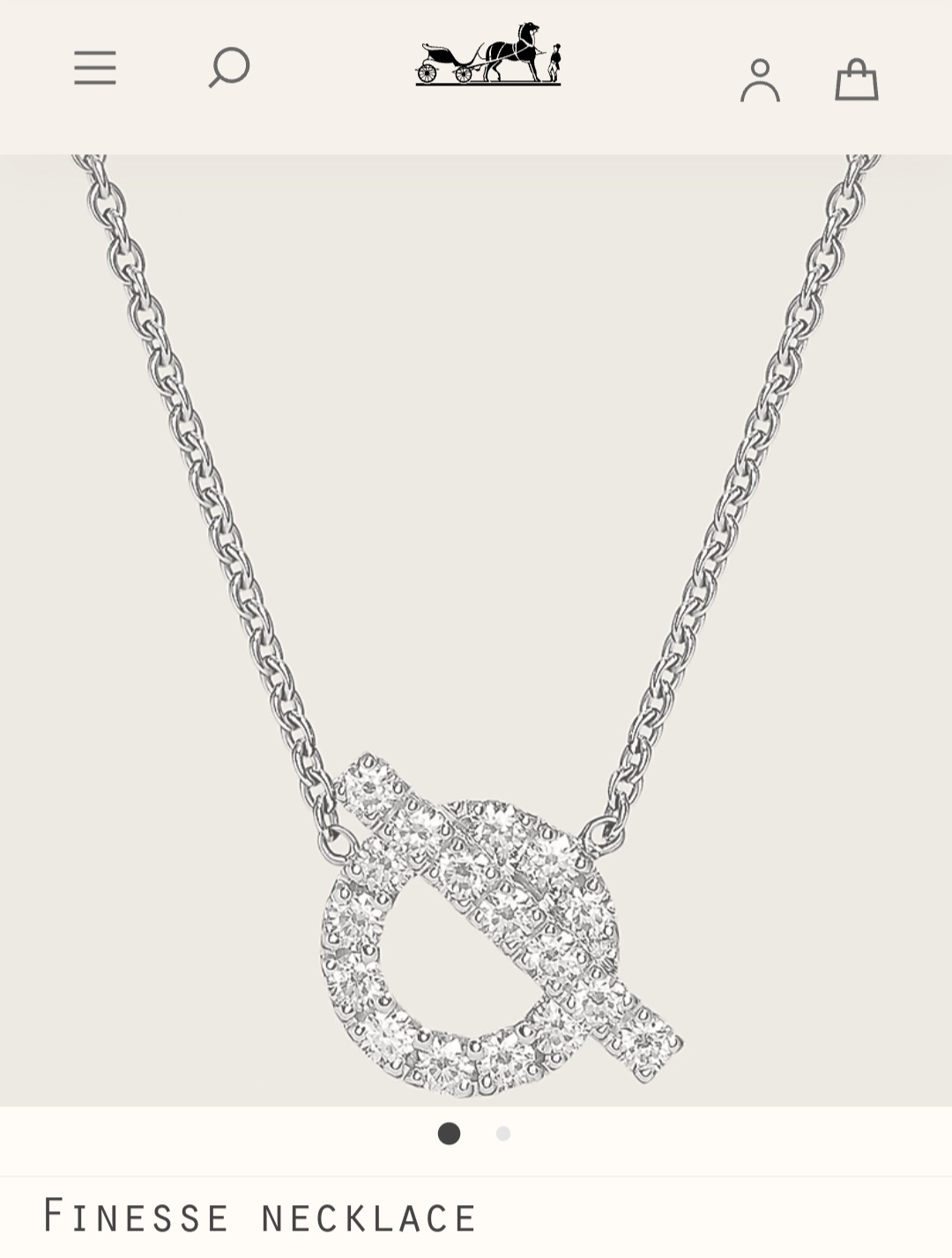Hermes Finesse necklace
