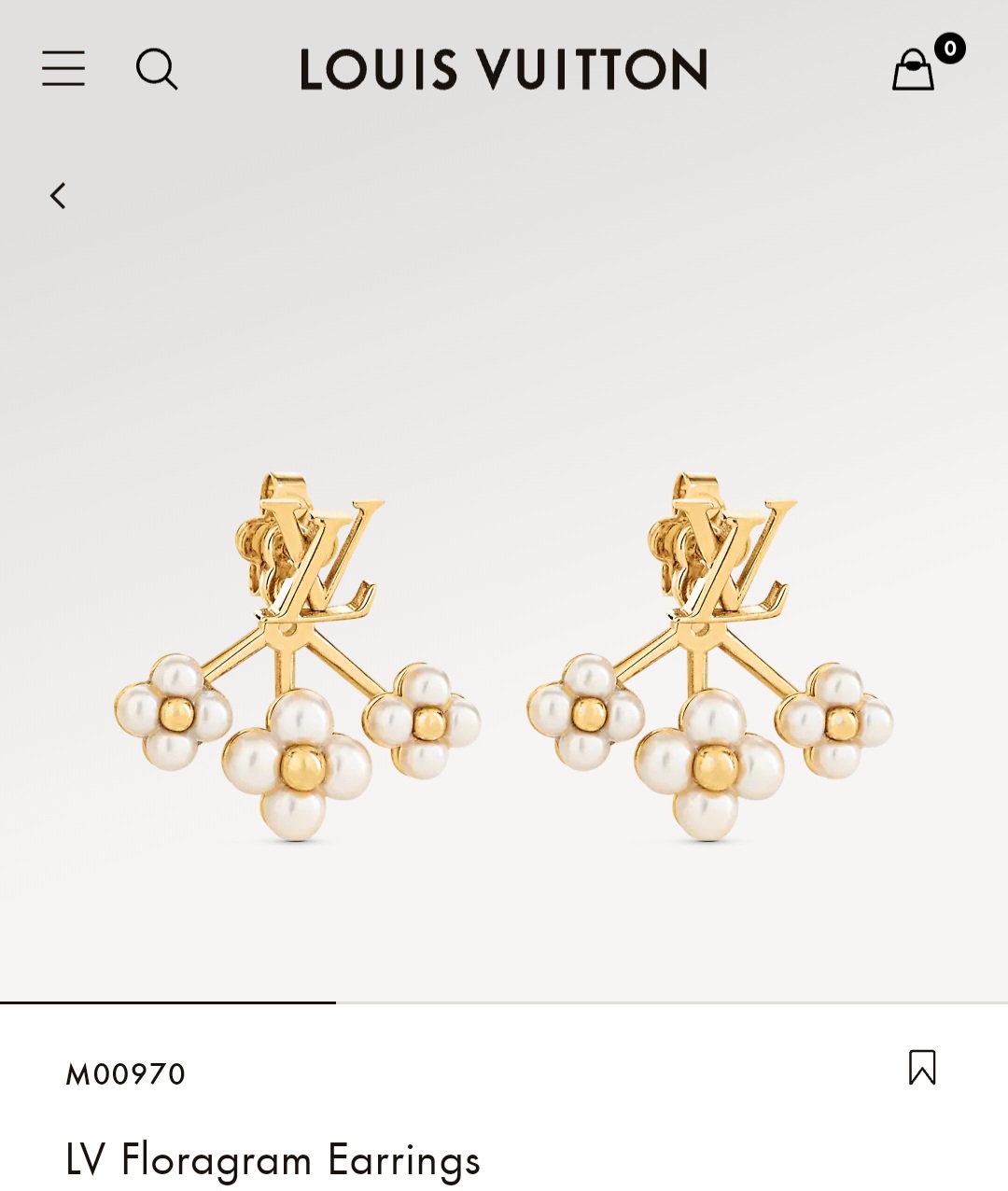 LV Floragram earrings
