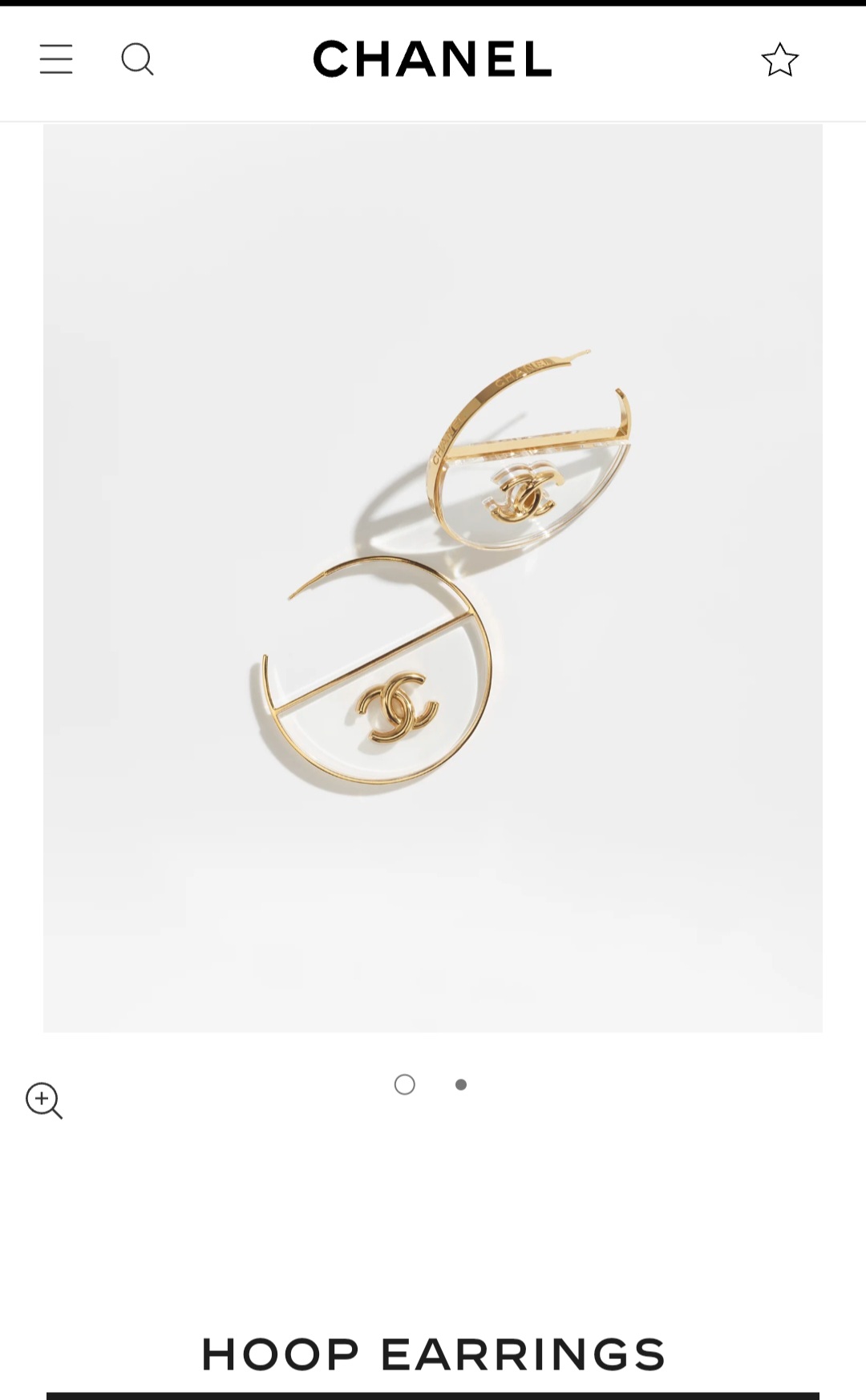 Chanel Hoop earrings