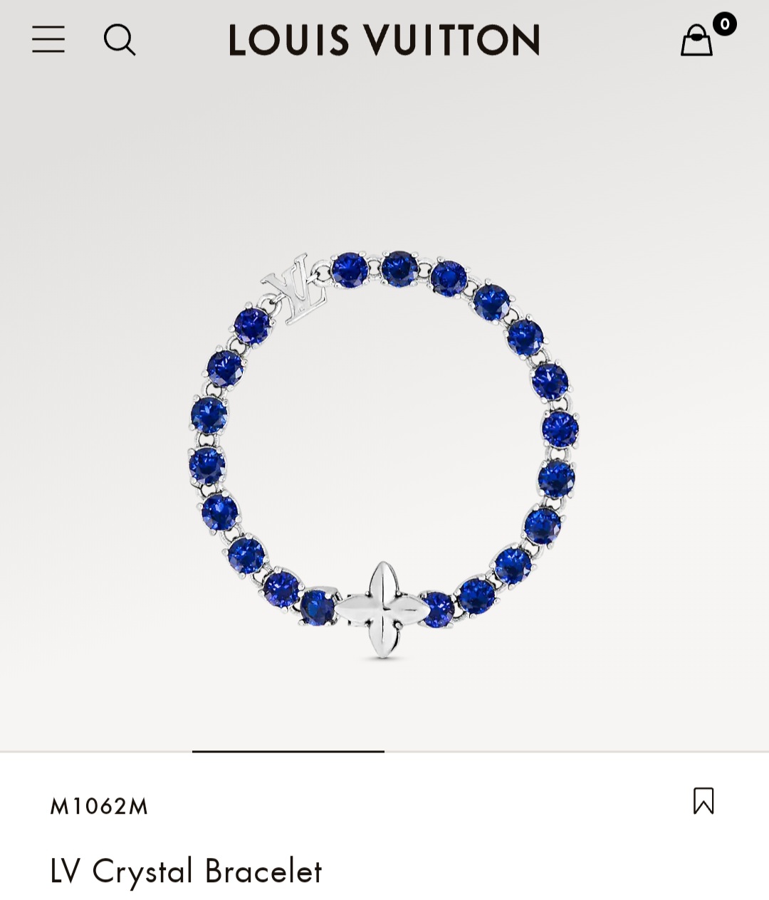 LV Crystal Bracelet