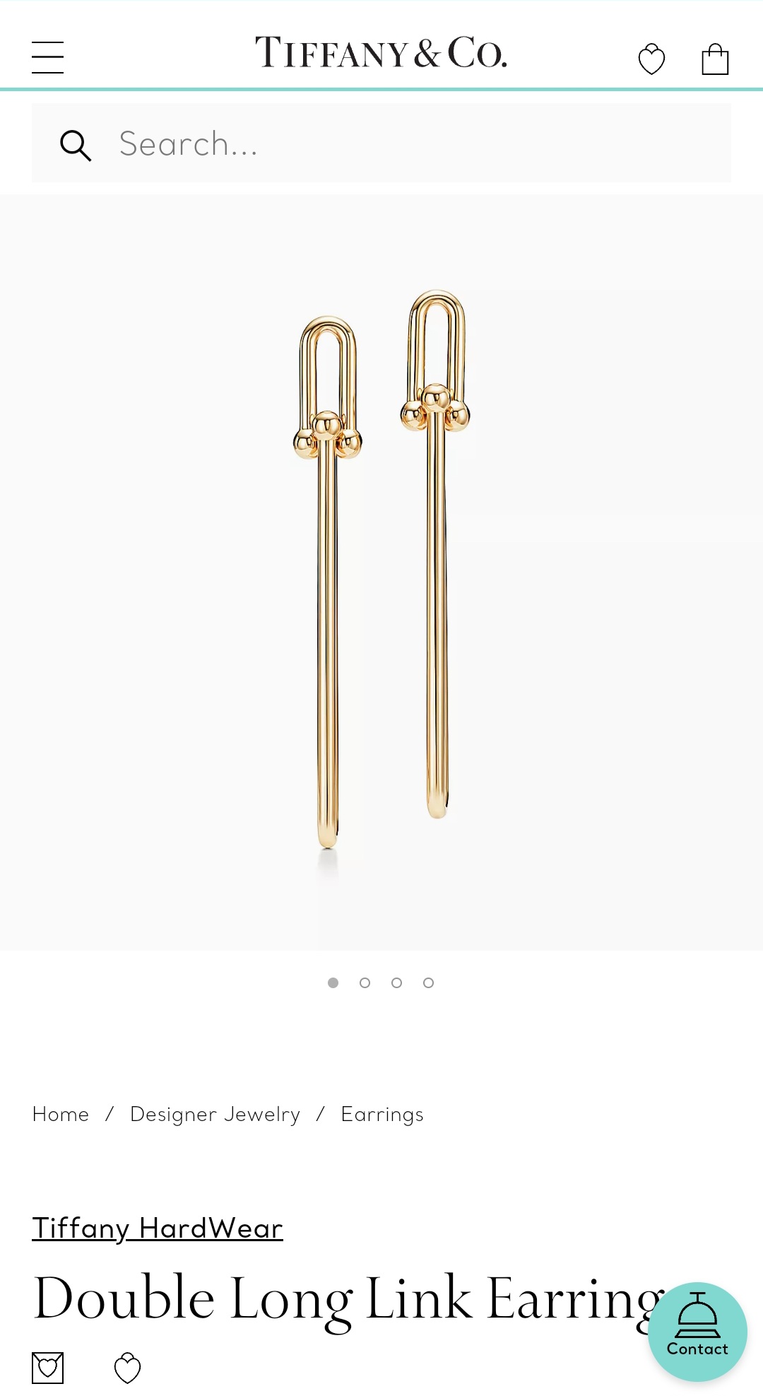 Tiffany & Co HardWear Double Long Link Earrings