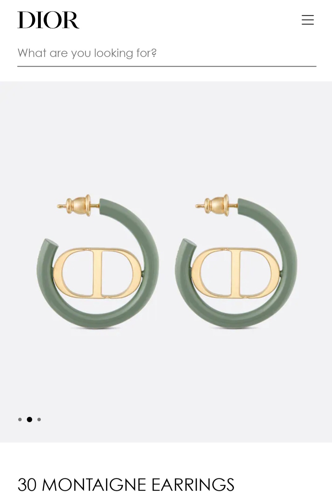 DIOR 30 MONTAIGNE earrings