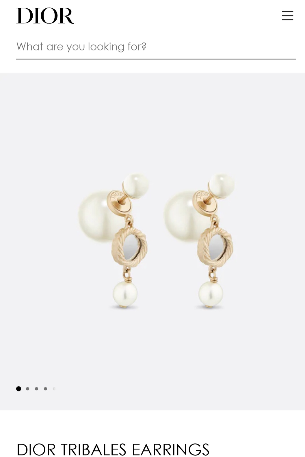 DIOR TRIBALES EARRINGS