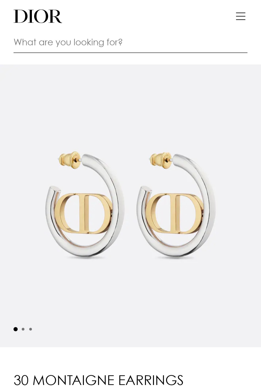 DIOR 30 MONTAIGNE EARRINGS