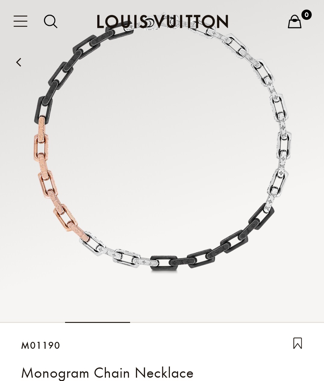 LV Monogram Chain necklace