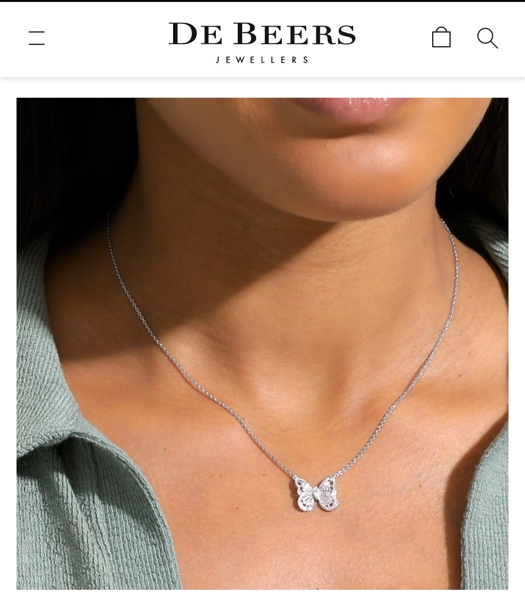 De Beers Butterfly necklace