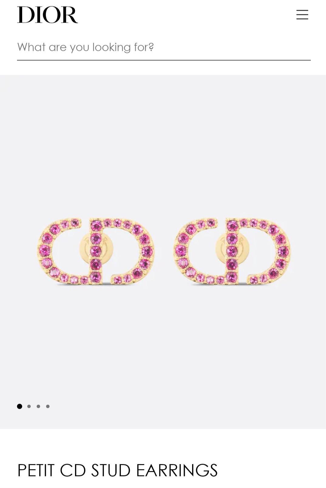 Dior Petit CD Studs earrings