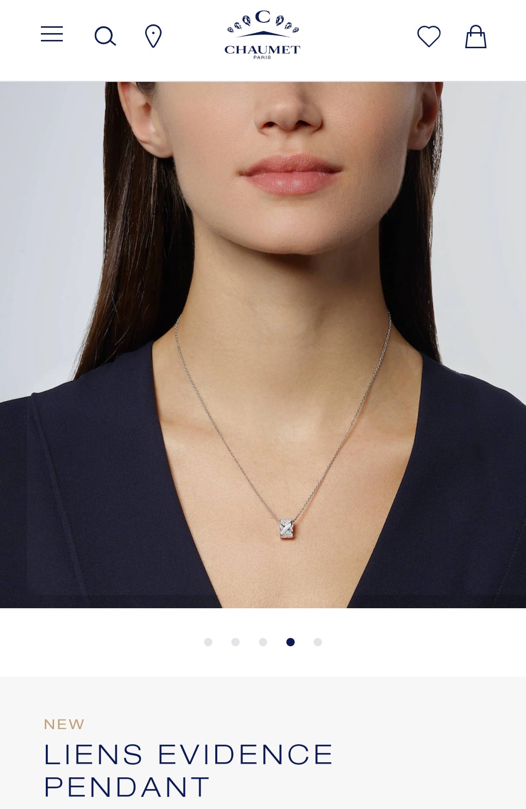 Chaumet Liens Evidence pendant necklace