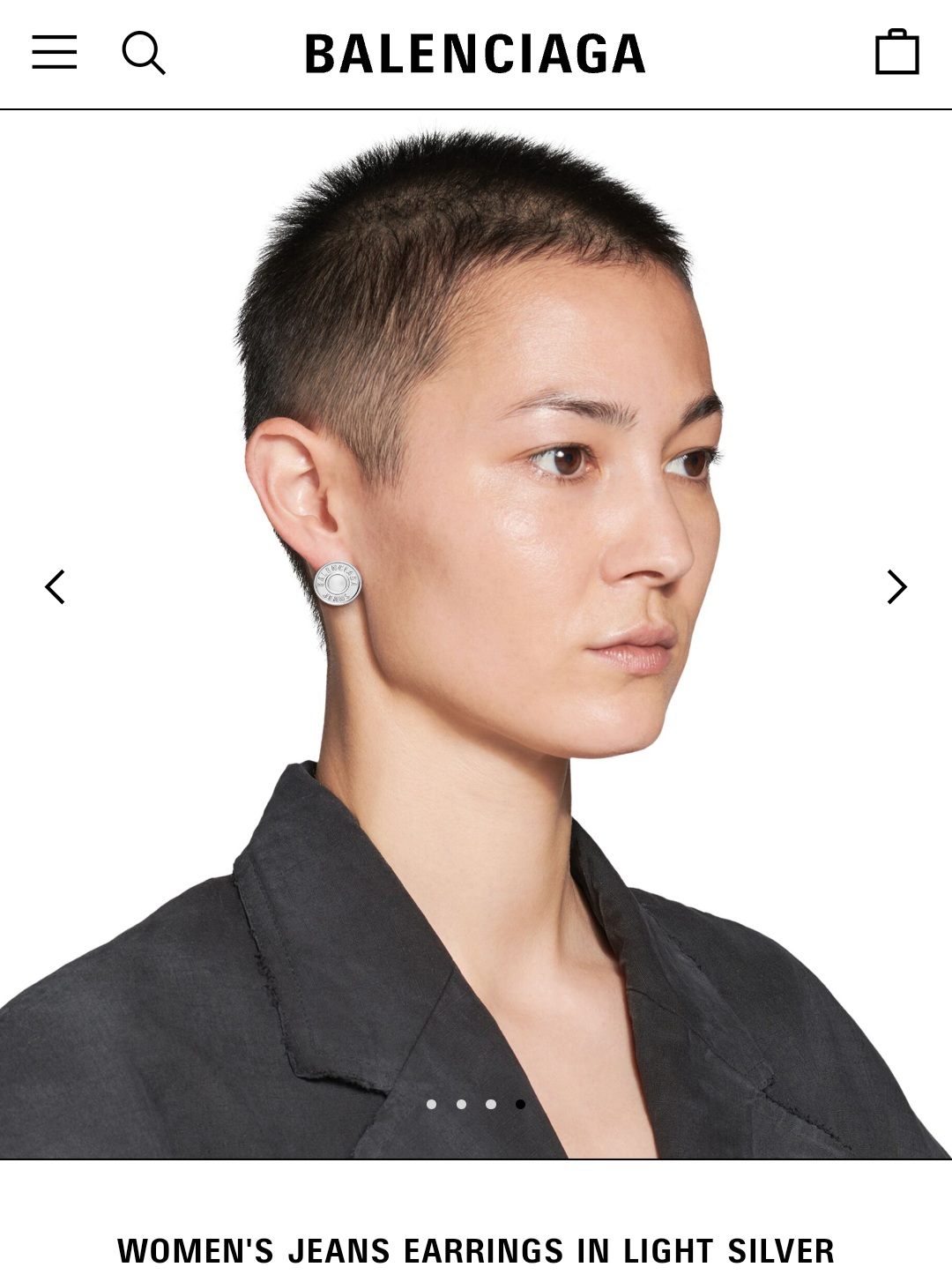 BALENCIAGA WOMEN’S JEANS earrings