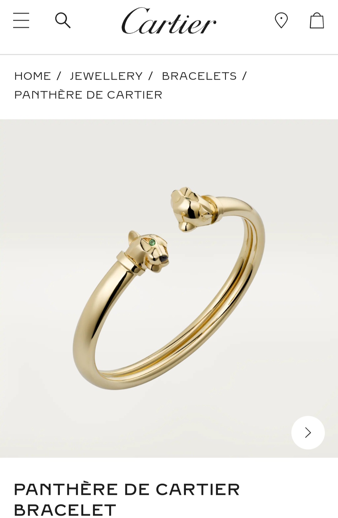 PANTHÈRE DE CARTIER bracelet