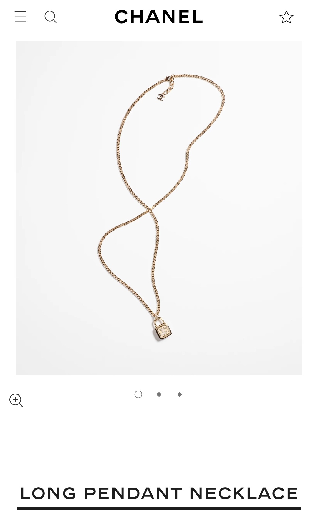 CHANEL LONG PENDANT NECKLACE